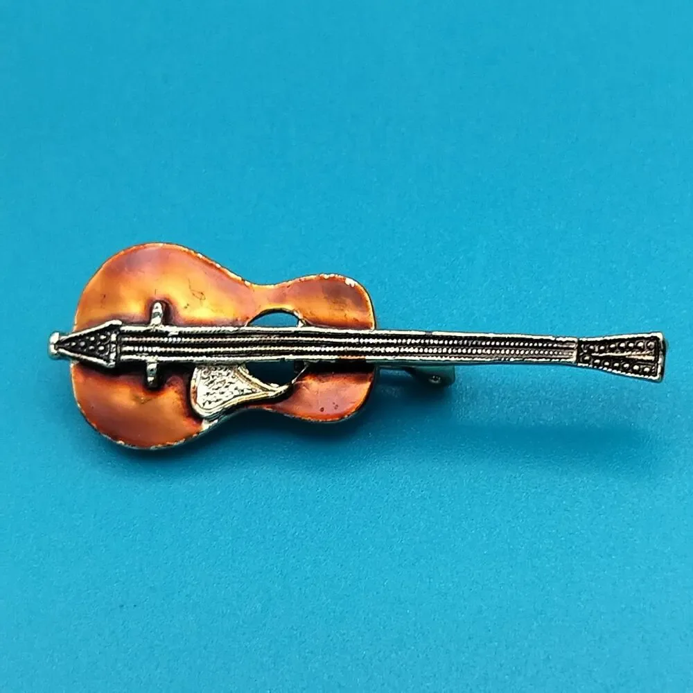 Guitar Brooch Pin 2.25
